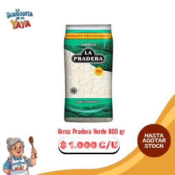 Arroz Pradera Verde 800 gr