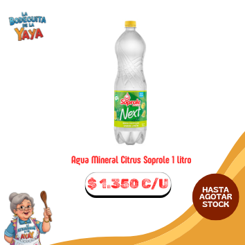 Agua Mineral Citrus Soprole 1 litro
