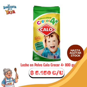 Leche en Polvo Calo Crecer 4+ 800 gr.