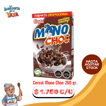 Cereal Mono Choc 260 gr.