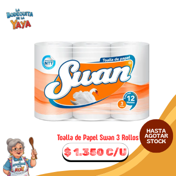 Toalla de Papel Swan 3 Rollos