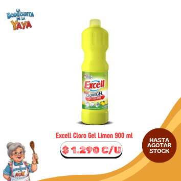 Excell Cloro Gel Limon 900 ml
