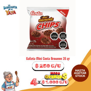 Galletas Mini Costa Brownee 35 gr