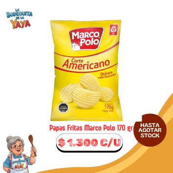 Papas Fritas Marco Polo 170 gr.