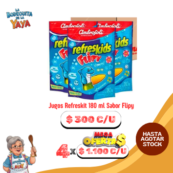 Jugos Refreskit 180 ml Sabor Flipy