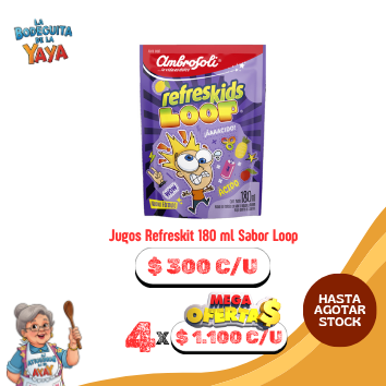 Jugos Refreskit 180 ml Sabor Loop