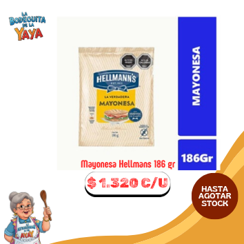 Mayonesa Hellmans 186 gr