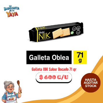 Galleta NIK Sabor Bocado 71 gr