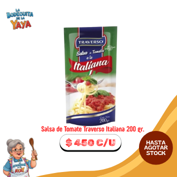 Salsa de Tomate Traverso Italiana 200 gr.