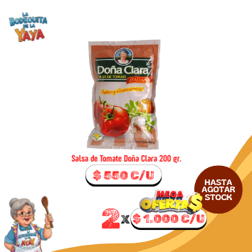 Salsa de Tomate Doña Clara 200 gr.